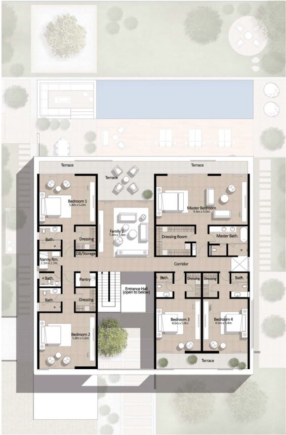 Floor Plans of Fairway Vistas - 7 Bedrooms Villas