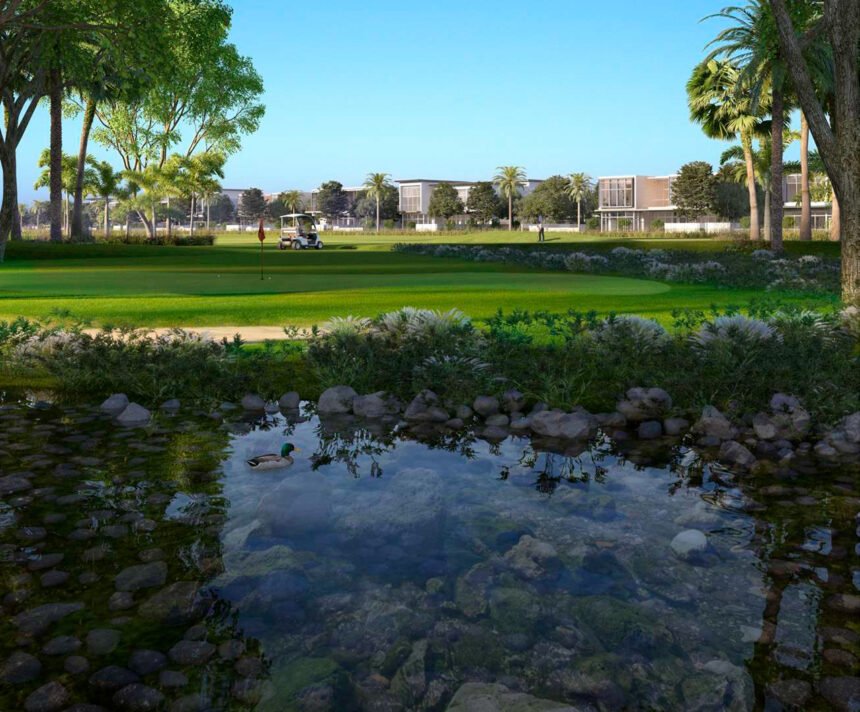 Manicured gardens