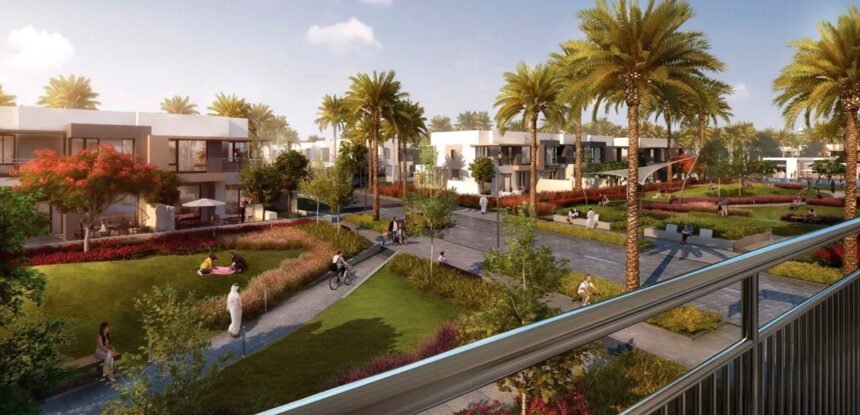 Green parks and landscaped areas