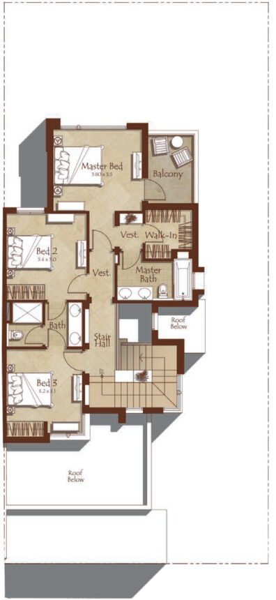 Floor Plans of Maple 1 - 4 Bedrooms Townhouses