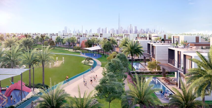 Landscaped parks and walking areas