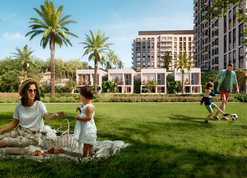 Green parklands for strolls and relaxing