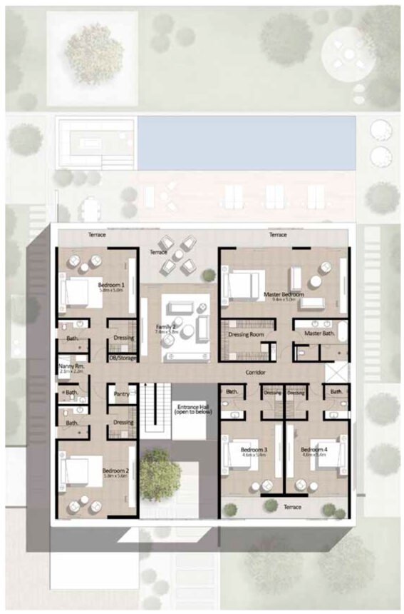 Floor Plans of Parkway Vistas - 7 Bedrooms Villas