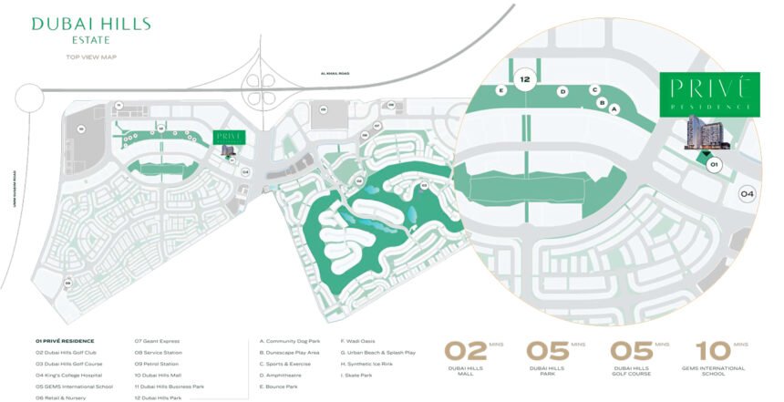 Master Plan of Prive Residence