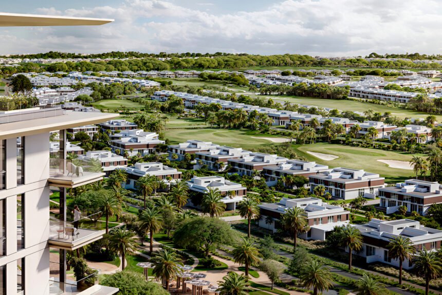 Relaxation zones overlooking the golf course