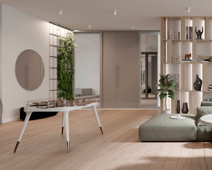 Library and lounge area