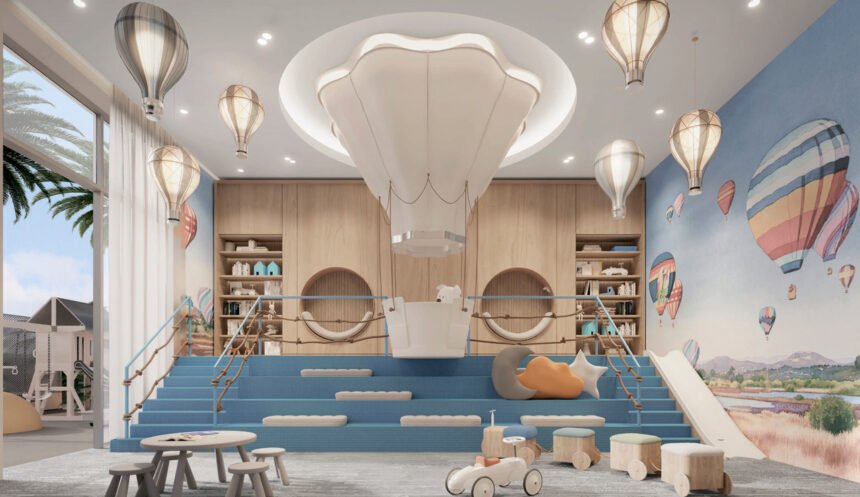 Outdoor children's play area