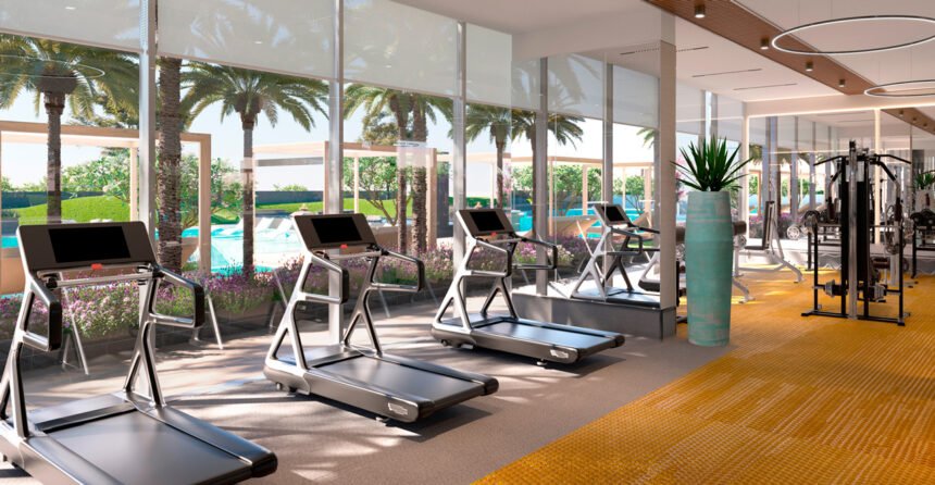 Fitness centre with personal trainers