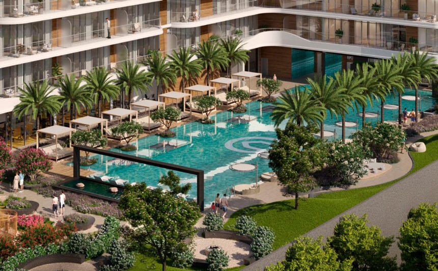 Infinity pool overlooking the golf course