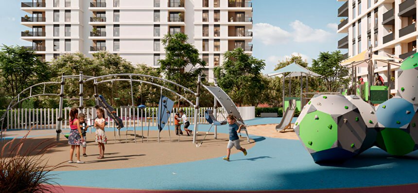 Children's pool and playground